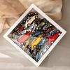 Almacenamiento marco de fotos caja de almacenamiento para coche modelo de dibujos animados juguete de animación caja de exhibición de animación manual tres toneladas y media de café