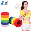 Protetor de pulso de algodão arco-íris para homens e mulheres, esportes, fitness, corrida, dança, toalha absorvente de suor, pulseira protetora, atacado