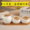 Juego de Tarros Cerámicos para Condimentos del Hogar Botella Tarro para Condimentos Caja para Condimentos Tarro para Sal Tarro para Chile Suministros de Cocina Caja para Condimentos Nuevo Producto