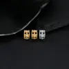 Plata de Ley S925 Cruz de Diamante Flor Hueca Espaciador DIY Accesorios para Joyería Tejido a Mano Artesanía Fina Agujero Grande Accesorios Pequeños