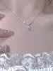 Collar de Lujo Ligero de Gama Alta Cadena Versátil de Clavícula de Moda Joyería de Cadena para Suéter de Mariposa Simple Nicho de Mujer con Temperamento de Gama Alta