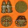 Pingente Vazado Esculpido em Jade Xiu Rosto de Animal do Zodíaco Dragão e Fênix, Ornamento de Jade Estilo Chinês, Acessório Decorativo para Homens e Mulheres