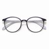 Gafas de miopía TR90 versión coreana ultraligeras para té frío, montura ovalada lisa para mujer, montura de gafas 7121 para estudiantes