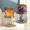 Copas de Vidrio de Alta Calidad para Velas para Decoración del Hogar, Portavelas Aromaterapéuticos sin Llama, Disponibles en Múltiples Colores, Acabado de Iones Galvanizados Pintados en Spray
