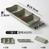 Platos de Melamina Xiangyuan Rectangulares Divididos Comerciales para Condimentos para Restaurantes de Hot Pot Platos para Salsa