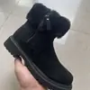 Comercio exterior talla grande botas de nieve mujer otoño e invierno nuevo terciopelo engrosado caña corta estilo británico botas Martin zapatos de algodón para exterior
