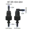 7.89-Id4 Conector de Acoplamento Macho e Fêmea Motocicleta Carro Circuito de Óleo Conector Rápido Tubo Plug Rápido Clipe