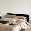 Luxo Leve Sensação de Alta Qualidade Algodão Tencel 60s Bordado de Precisão Processo de Borda Capa de Edredom Estilo Europeu Roupa de Cama Conjunto de Quatro Peças Roupa de Cama