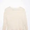 Para Comercio Exterior Europeo y Americano Transfronterizo Ropa de Mujer, Venta Caliente de Aliexpress Moda de Otoño Versátil de Punto Decorativo de Manga Larga para Vestir por Capas