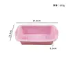 Molde de silicona para tostadas más vendido transfronterizo, caja de pan rectangular, molde para hornear pasteles en freidora de aire
