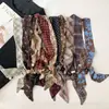 Bufanda de Seda con Patrón de Anacardo Retro y Cuentas Collar Cadena Larga Apilada para Suéter Accesorios de Atuendo de Viaje para Mujer de Sichuan