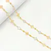 Atacado Transfronteiriço Trevo de Quatro Folhas Pérola Semi-Acabado Corrente de Cobre Artesanal DIY Pulseira Grampo de Cabelo Borla Material Acessórios