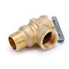Venta Directa Yuhuan Válvula de Seguridad para Calentador de Agua de Latón Sin Plomo Estándar Americano 3/4Npt Válvula de Alivio de Presión de Latón 150Psi