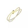 Pulsera Abierta de Pedrería Cruzada de Seis Capas Estilo Transfronterizo al por Mayor Joyería Popular Amazon AliExpress