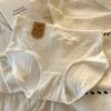 [7A Bacteriostase] Algodão de Bebê Classe A Roupa Íntima de Algodão Feminina e Meninas Toda Branca Feminina 2025 Novo Shorts para Menina