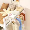 Colgador de Ropa para Cama de Dormitorio Estudiantil Perchero para Ropa al Lado de la Litera Estudiantil Estante de Almacenamiento Artefacto para Colgar Ropa Barra para Secar Ropa