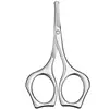 Tijeras para Pelos de Nariz para Hombres, Tijeras Pequeñas de Punta Redonda, Recortador de Vello Nasal de Acero Inoxidable de Alta Calidad, Herramienta Manual de Tijeras Pequeñas