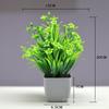Venda quente transfronteiriça Simulação de planta Planta falsa Planta verde Decoração interna e externa Simulação de eucalipto em vaso de plástico Planta pequena em vaso