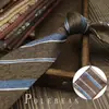 Gravata Masculina Cor Café Retrô Amarrada à Mão Britânica 8cm Formal Negócios Casamento Presente para Noivo Caixa Tendência
