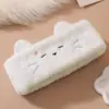 Faixa de Cabelo para Lavar o Rosto Doce e Fofa de Celebridade da Internet, Faixa de Cabelo de Desenho Animado Estilo Coreano para Maquiagem, Tiara Estilo Japonês, Grampo de Cabelo, Acessório de Cabelo com Fita Mágica