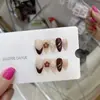 Uñas Portátiles Puras Hechas a Mano Nai Zi Estilo Primavera/Verano Relieve 3D B366 Diseño Tallado de Alta Gama Ambiente de Puro Deseo Estilo Europeo y Americano