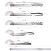Cuchillo para Fruta de Acero Inoxidable Cuchillo de Chef Pelador Cuchillo Doméstico para Melón y Fruta para Cortar Sandía Herramienta Comercial Grande Larga para Cortar Melón
