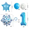 Globo de Papel de Aluminio con Tema de Frozen Nieve Invernal Transfronterizo Set Decoración Fiesta de Cumpleaños Suministros Navidad