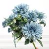 Flores artificiais 12 Dália Oriental decoração de casamento casa crisântemo falso transfronteiriço para fabricantes de flores de peônia Tianzhu
