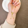 Nuevo Collar Vietnamita de Oro Arena Estilo Chino Vintage Encaje Borla Mariposa Cadena para Clavícula Diseño para Mujer Joyería sin Decoloración a Largo Plazo