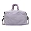 Bolsa de ginástica separadora de seco e molhado no atacado, bolsa de armazenamento expansível de grande capacidade, bolsa de mão estilo coreano para viagens curtas para mulheres