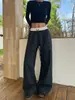 Pantalones de Cuadros de Pierna Ancha Estilo Retro Americano para Hombre, Pantalones Scimitar Sueltos Adelgazantes Estilo Americano de Verano, Pantalones Deportivos Casuales Estilo Perezoso