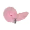 Tapón anal tapón anal de metal con cola de conejo cola de zorro juego de rol SM para aumentar la diversión tapón anal experiencia sensorial visual