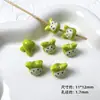 Cuentas de cerámica verde fruta cuentas sueltas cuentas cuentas redondas amor estrella de cinco puntas cuentas de forma especial accesorios para pulsera hechos a mano DIY