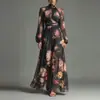 Estación Otoño-Invierno 2026 Nueva Colección Transfronteriza Europea y Americana Estación Independiente Comercio Exterior Ropa para Mujer Vestido Plisado Adelgazante Estampado Digital