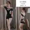 Lingerie sexy de noite longa tentação sexy macacão vazado meias meias uniforme tentação plus size feminino 6076