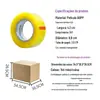 Fita adesiva transparente de estoque de fábrica, fita de embalagem de alta viscosidade, fita de vedação, rolo grande de fita adesiva transparente para atacado
