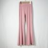 Otoño Nuevo Pantalón Acampanado Elástico Bicolor de Cintura Alta con Caída Yoga Herradura Danza Ajustado Largo hasta el Piso