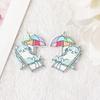 Acrílico Transfronterizo Dibujos Animados Lindo Donut Gato DIY Llavero Colgante Accesorios para el Cabello Accesorios para Aretes