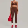 Conjunto de outfit de yoga para correr al aire libre para mujer, sujetador de yoga con tiras de nuevo estilo con pantalones cortos de secado rápido 1358+08101