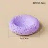 Grava de Cristal Yeso Roca Volcánica Tazón Desmagnetizador Morado Amarillo Blanco Piedra Cruda Tazón de Aromaterapia sin Llama Decoración del Hogar Citrino
