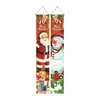 2026 Nuevo Pareado Navideño Fiesta Papá Noel Árbol de Navidad Decoración Colgante de Puerta Arreglo de Escena Bandera Colgante Exterior