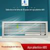 Bocal de aço linear de plástico ABS saída de ar linear de 30 graus duto de ventilação de tira longa saída de ar