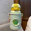 Copo de Água Infantil Personalizado de Alta Aparência, Duplo para Beber Fofo, Copo com Canudo Fofo, Copo Térmico de Aço Inoxidável 316 Anti-Queda para Crianças
