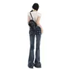 Jeans Acampanados de Cintura Baja Estilo Americano para Mujer, Nuevo Modelo Otoño 2025, Corte Delgado, Favorecedores, Pantalones Acampanados Bootcut de Largo Completo