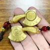 Doce Generaciones del Zodíaco Hacha Bendecida Llavero Llave en Mano Una Presión de Hacha Cien Desgracias Amuleto de la Suerte Chino Joyería Colgante de Tesoro