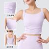 Ropa interior deportiva de talla grande para mujer, para correr, a prueba de golpes, de alta resistencia, sujetador de fitness de una pieza, chaleco de yoga push-up para chica gordita