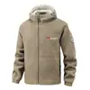 Sudadera Popular Polar Transfronteriza para Hombre, Sudadera Polar Cálida de Invierno con Capucha, Chaqueta Deportiva Casual de Terciopelo para Hombre