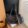 Bolsa de Ombro Estilo Coreano Nicho Hot Girl para Axila 2026 Novo Modelo Grande Capacidade Versátil para o Dia a Dia Transversal Moda Simples
