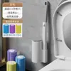 Suporte de Parede para Banheiro sem Furo Escavado Escova para Vaso Sanitário Artefato de Limpeza de Banheiro Doméstico Escova Escova Descartável para Vaso Sanitário