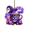 Venta Caliente Nuevo Acrílico 2D Calavera Dulce Decoración de Halloween Colgante para Coche